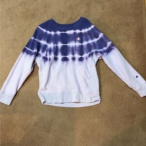 Champion Kids Purple Tie-Dye Sweatshirt
